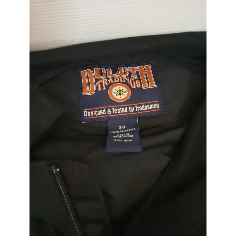 Duluth Trading‎ Co Black Men Windbreaker Jacket Size 3XL Zippers Light